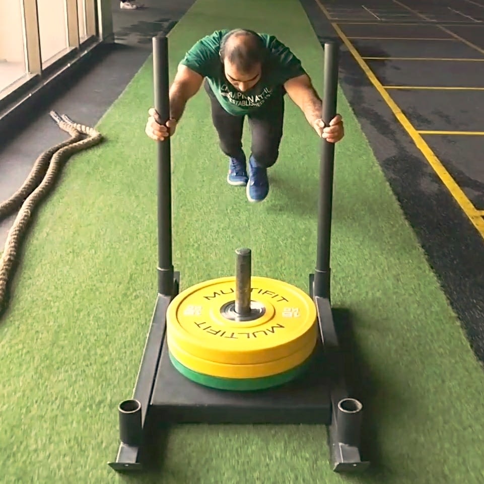 Sled Push How to do sled push and its benefits? Functional Fitness Blog